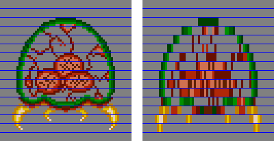 a 1x4 mosaiced metroid